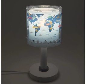 Dalber 40671 - LED Detská lampička WORLD 1xG4/4W/230V modrá