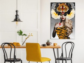 Artgeist Obraz - Eye of the Tiger (1 Part) Vertical Veľkosť: 40x60, Verzia: Premium Print