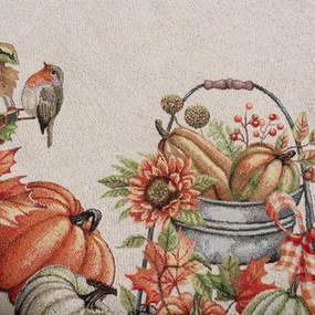 Dekorstudio Gobelínový obrus na stôl s motívom tekvíc 100 x 100 cm