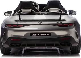 LEAN CARS Autobatéria Mercedes GT63 AMG DK-GT63 24V LCD šedá lakovaná