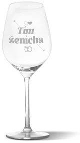 Sablio Pohár na víno Tím ženícha: 49 cl
