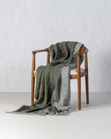 Deka Merinos 140x200 cm melange green khaki