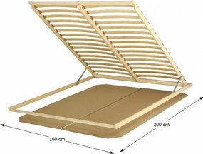 Lamelový rošt Basic Flex 3-zónový 160x200 cm