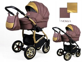Kombinovaný kočík Raf-pol Gold lux - Mokka (3-kombinácia)