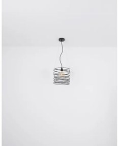Globo 15640H - Závesné svietidlo na lanku TILLY 1xE27/60W/230V čierne