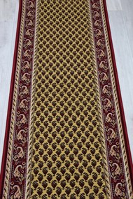 Associated Weavers, Protišmykový behúň na mieru Inca 30, šíre 100 cm, červená, chodba / predsieň