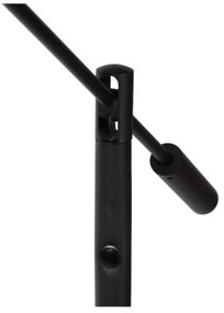 Lucide 19766/09/30 - LED Stmievateľná stojacia lampa ANSELMO LED/9W/230V čierna