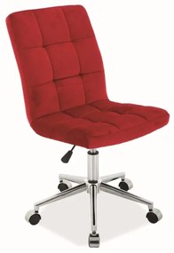 Vínové kancelárske kreslo Q-020 VELVET