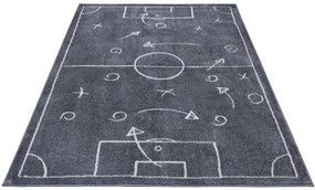 Detský koberec Hanse Home Adventures Gameplan tmavosivý