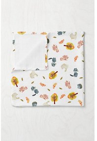 Biela mušelínová detská deka 75x100 cm Forest – Mijolnir