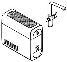 GROHE 31454001 - Drezová batéria BLUE HOME L-výpusť lesklý chróm