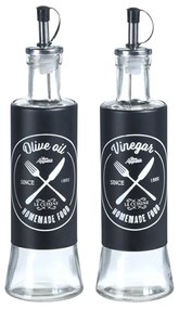 Sklenená fľaša na olej/ocot Morgan 300 ml sada 2ks
