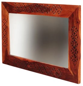 Zrkadlo Mira 60x90 indický masív palisander Natural