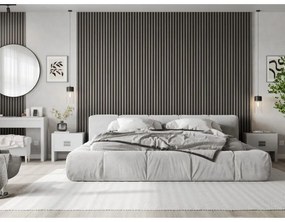 Mexen Lam-B, akustické stenové lamely 275 × 30 cm, HDF doska 4 mm, technická dyha, dub striebristý, S100-275307-3015-007