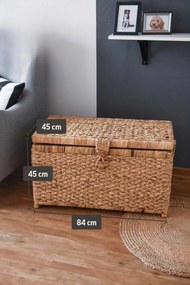 Truhla na bielizeň LEA, vodný hyacint, šírka 84 cm, natur