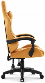 Herné kreslo HC-1000 Mustard - zamatová látka