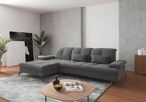 XXXLutz ROHOVÁ SEDAČKA, textil, sivá Sit & More - Sedačky - 000144011510