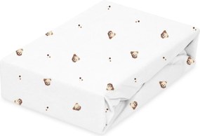 Babymatex Bavlnené prestieradlo do postieľky 60x120 cm - Medvedíky