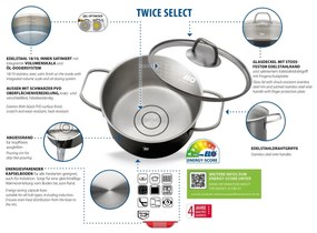 Elo 41400 4-dielna sada nerezových hrncov TwiceSelect