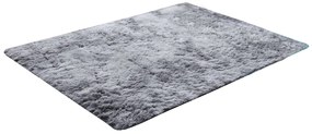 TZ Sivý obdĺžnikový shaggy koberec Ombre Rozmer: 60x120 cm