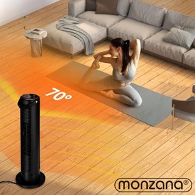 InternetovaZahrada Keramický ohrievač 2000W - čierny