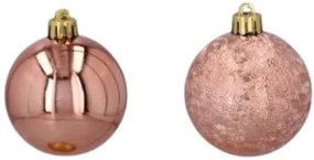 Vianočné gule 12ks 6cm Copper