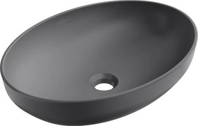 Mexen Cornelia, umývadlo na dosku 50 x 36 cm, tmavá šedá matná, 21885071