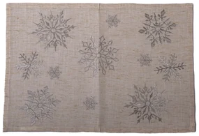 Vianočné prestieranie Silver Flakes, 33  x 48 cm