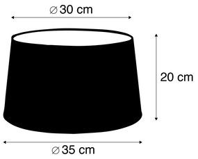 Tienidlo lampy z ľanu hnedé 35/30/18
