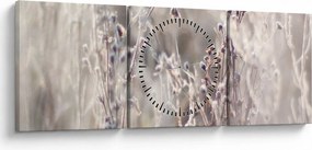Obraz - Rastlina (s hodinami) (90x30 cm)