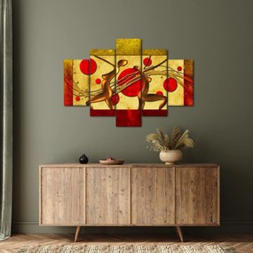 Abstraktný obraz s dvoma ženami (150x105 cm)