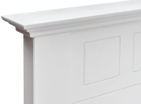 PROXIMA.store - Masívna rustikálna posteľ + zásuvka - BELLUNO ELEGANTE ROZMER: pre matrac 160 x 200 cm, FARBA: biela