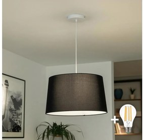 Brilagi - LED závesný luster na lanku CERIA 1xE27/40W/230V priemer 45 cm čierna