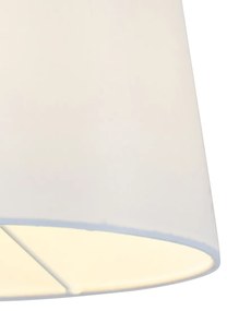 Inteligentná nástenná lampa bronzová s bielym tienidlom vrátane WiFi A60 - Ladas Deluxe