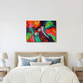 Obraz abstraktné - farby (70x50 cm)