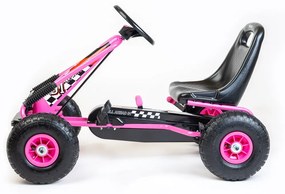 Detská šliapacia motokára Go-kart Baby Mix Razor ružová