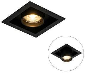 Moderné zapustené bodové svetlo čierne nastaviteľné - Roof