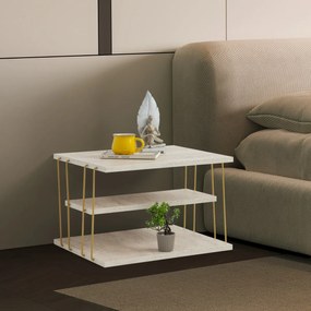 Odkladací stolík Lifon Gold Travertine