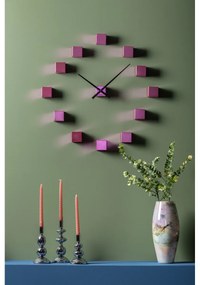 Karlsson KA5974PI dizajnové nástenné nalepovacie hodiny ružová, pr. 80 cm