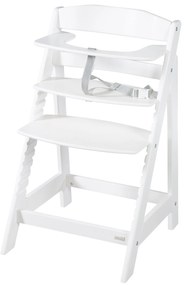 roba Detská drevená vysoká jedálenská stolička Sit Up (biela/flex)  (100306933)