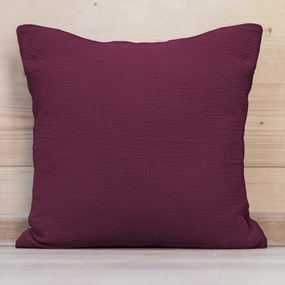 Biante Mušelínová obliečka na vankúš MSN-044 Burgundská vínová 30 x 50 cm