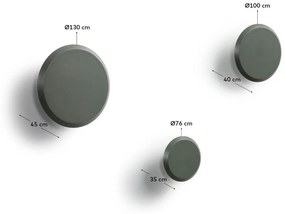 Sivozelené nástenné drevené háčiky v súprave 3 ks Nadua – Kave Home