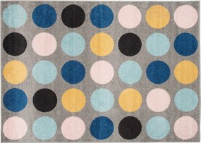 TA Koberec C937C TMAVO_ŠEDÁ/RUŽOVÁ AZÚROVÁ Rozmer: 120x170 cm