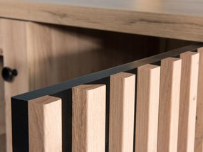 Komoda so zásuvkami Sigeren SG05, Farby:: dub artisan / dub artisan + čierna