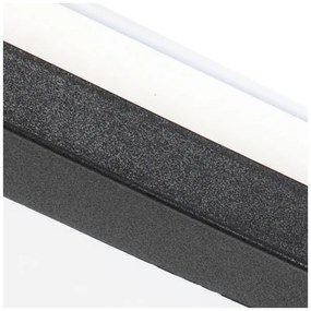 Stropné svietidlo čierne 30 cm vrátane LED 3-stupňového stmievača IP44 - Steve