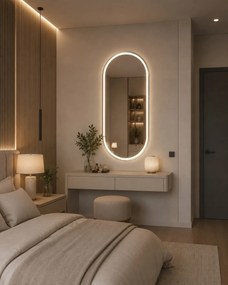 Ekspand LED zrkadlo 45x80cm oválne