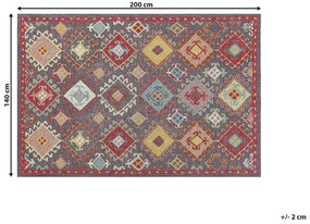 Vlnený koberec 140 x 200 cm viacfarebný FINIKE Beliani