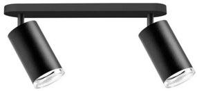 LED RGBW Stmievateľné kúpeľňové bodové svietidlo TURYN 2xGU10/6,5W/230V IP44 čierne