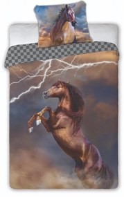 Obliečky bavlnené Deluxe 3D Kone 200x140cm+90x70cm Faro
