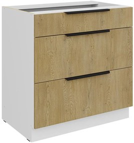 Kuchynská skrinka Cremona Wh 80d 3s Bb